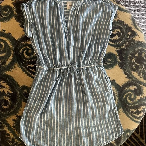 Rails Blue and White Striped Mini Dress - Picture 2 of 9